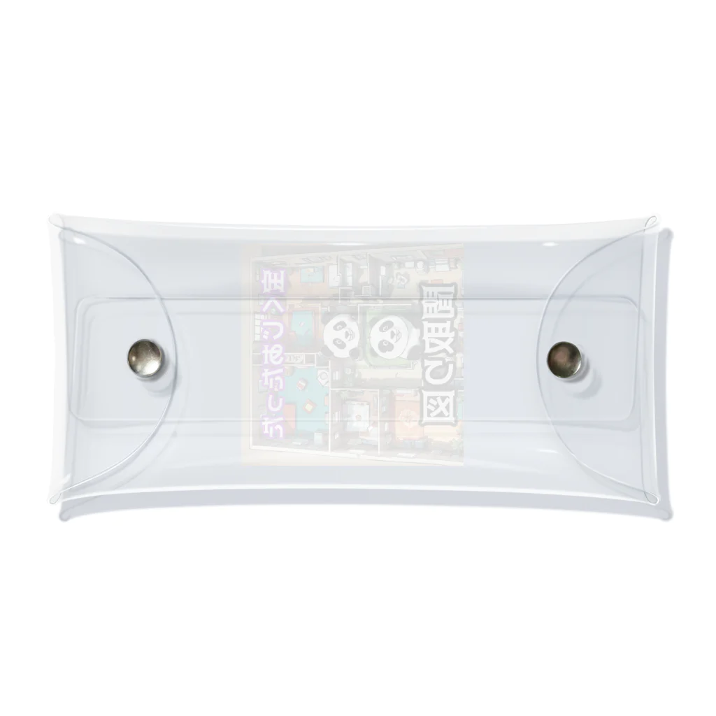 Lucky🍀の金運を呼ぶパンダ🐼 Clear Multipurpose Case