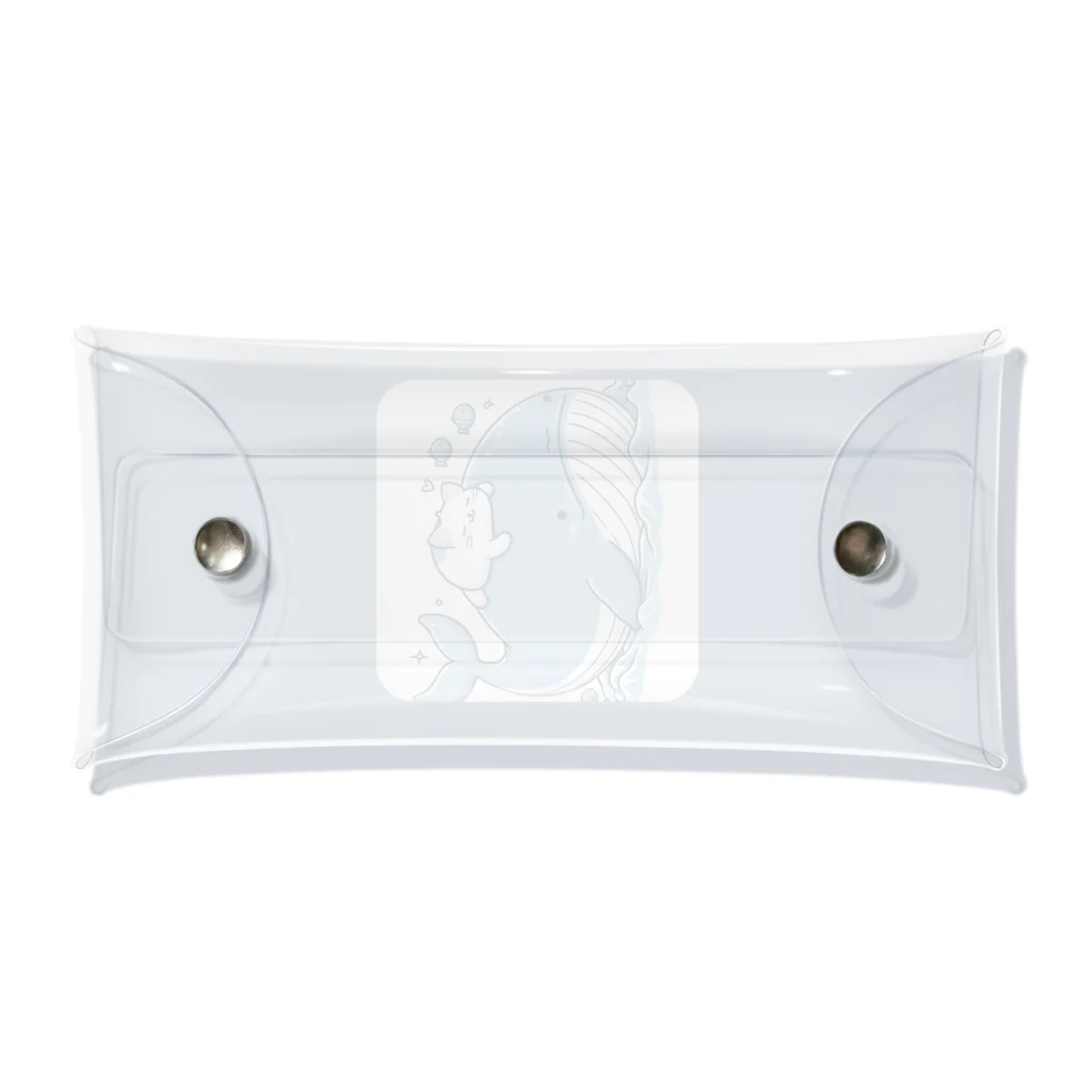 ニャーちゃんショップの眠りネコ Clear Multipurpose Case