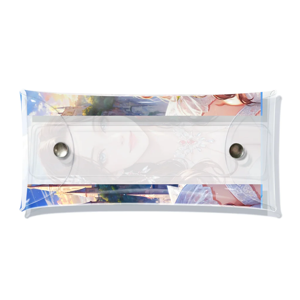 AQUAMETAVERSEの赤い薔薇の髪飾りがステキな王女　BLUE PLUM  691 Clear Multipurpose Case