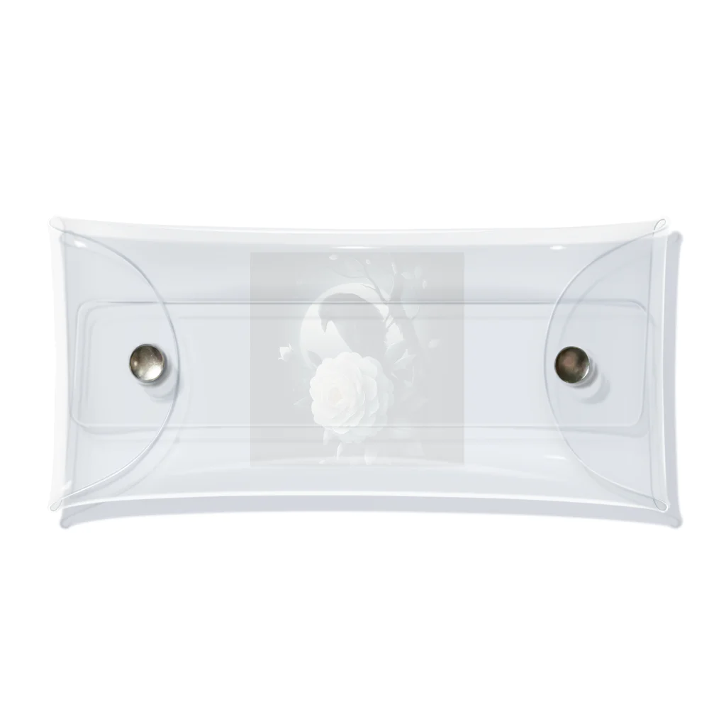 SETURAのカラスと椿 Clear Multipurpose Case