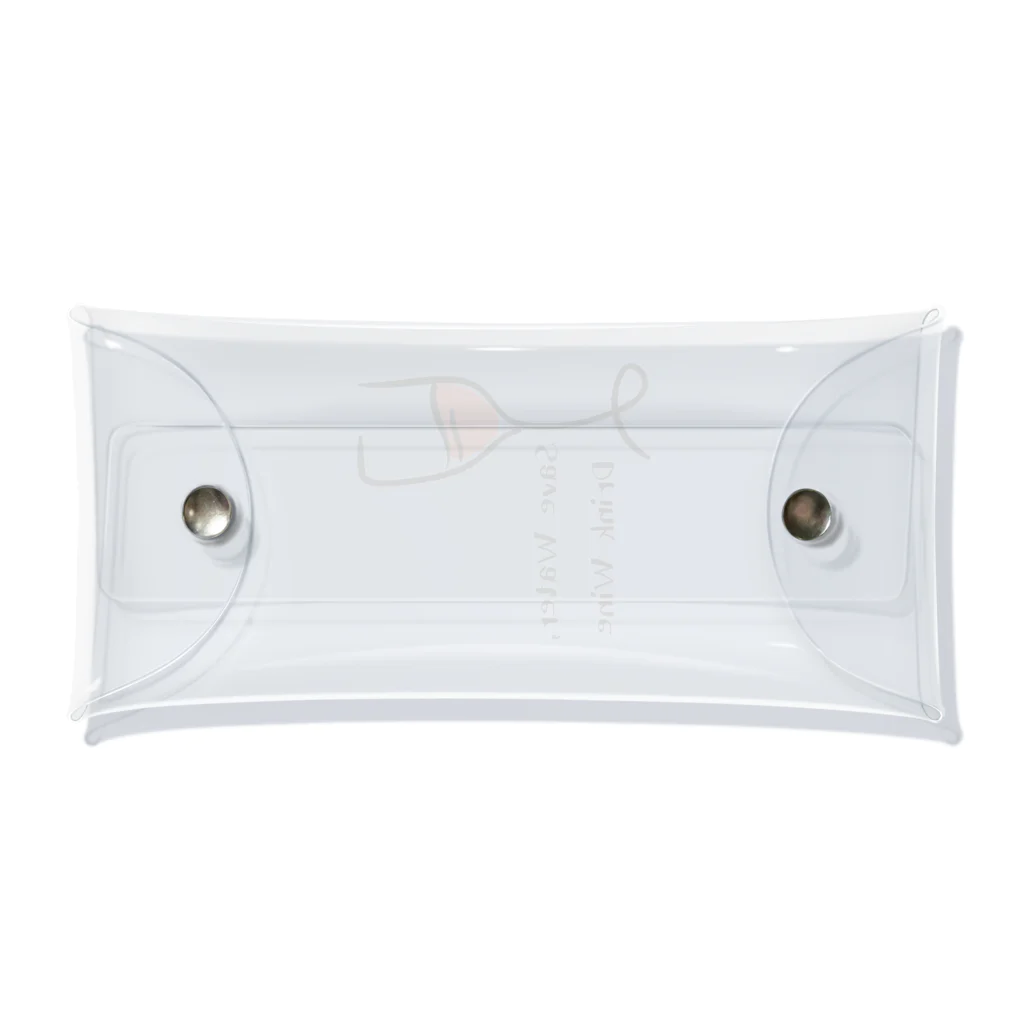 inuhakawaiiのSave Water, Drink Wine Clear Multipurpose Case