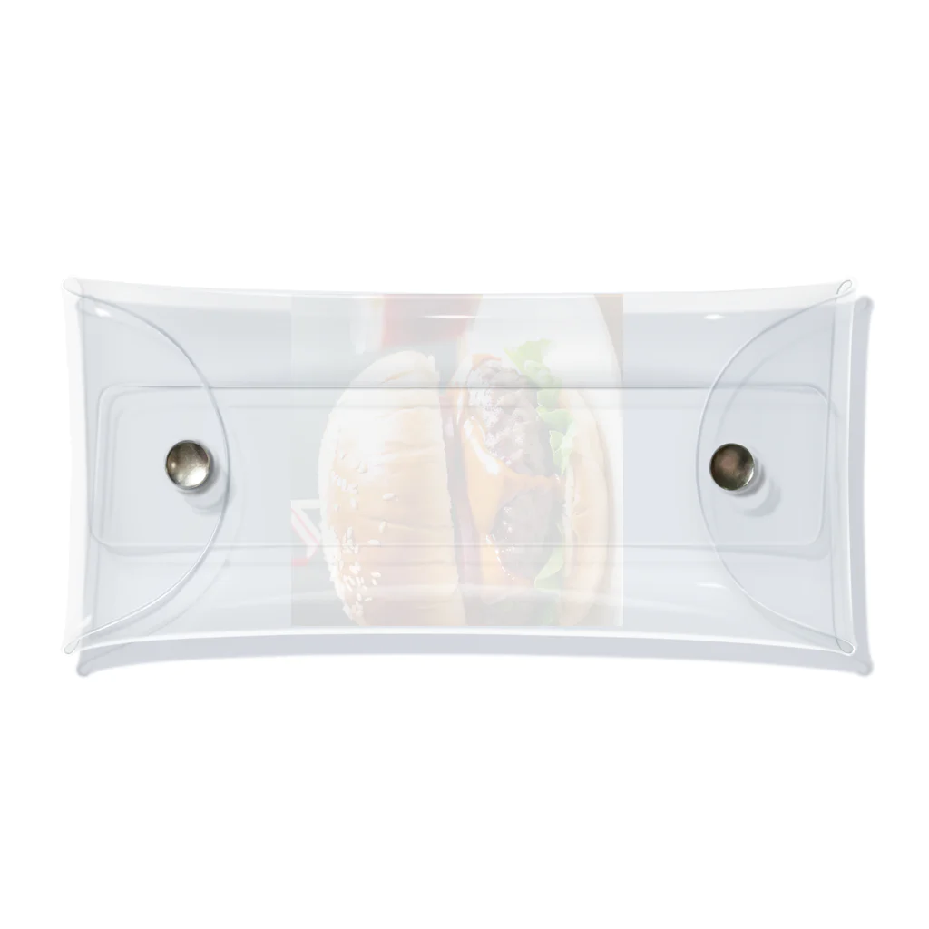 オリジナルグッズショップ KIJITORAのDELICIOUS BURGER Clear Multipurpose Case