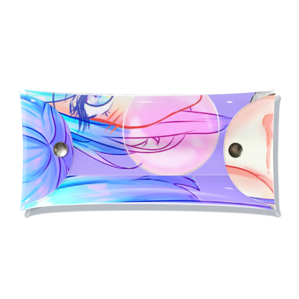 World_Teesのバブルガムを噛むアニメガール 日本の美学 アニメオタク Clear Multipurpose Case