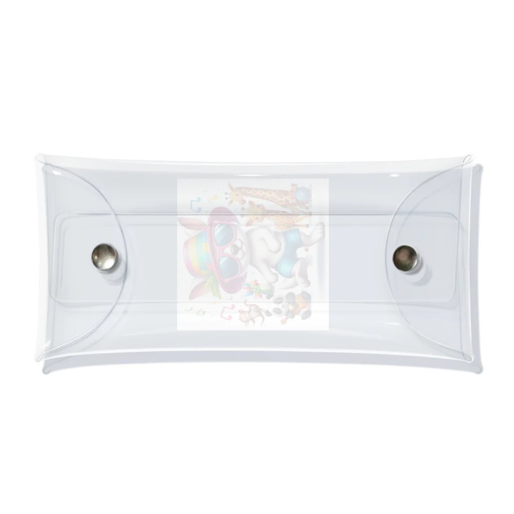 パカオのダンシングアニマル Clear Multipurpose Case