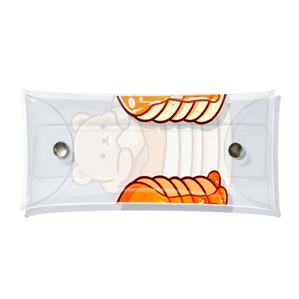 Slabo+Kariiのホットケーキとクマさん Clear Multipurpose Case