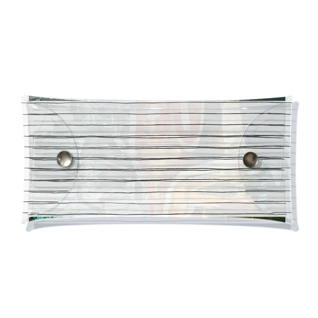 ningen_lifeのkiwi_life（夜道）/マルチケース Clear Multipurpose Case