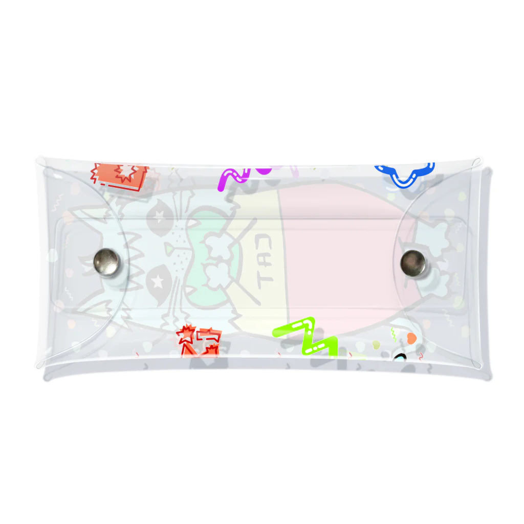 tottoのDokiっとキャット(ブルー) Clear Multipurpose Case