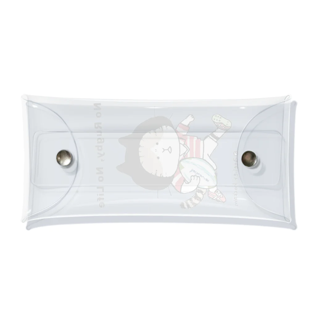 ほっかむねこ屋（アトリエほっかむ）のラグビーねこ　#ラグビー #猫 Clear Multipurpose Case