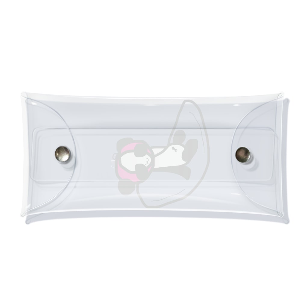 248-nijiya-のナプキンに乗るぱんこちゃん Clear Multipurpose Case
