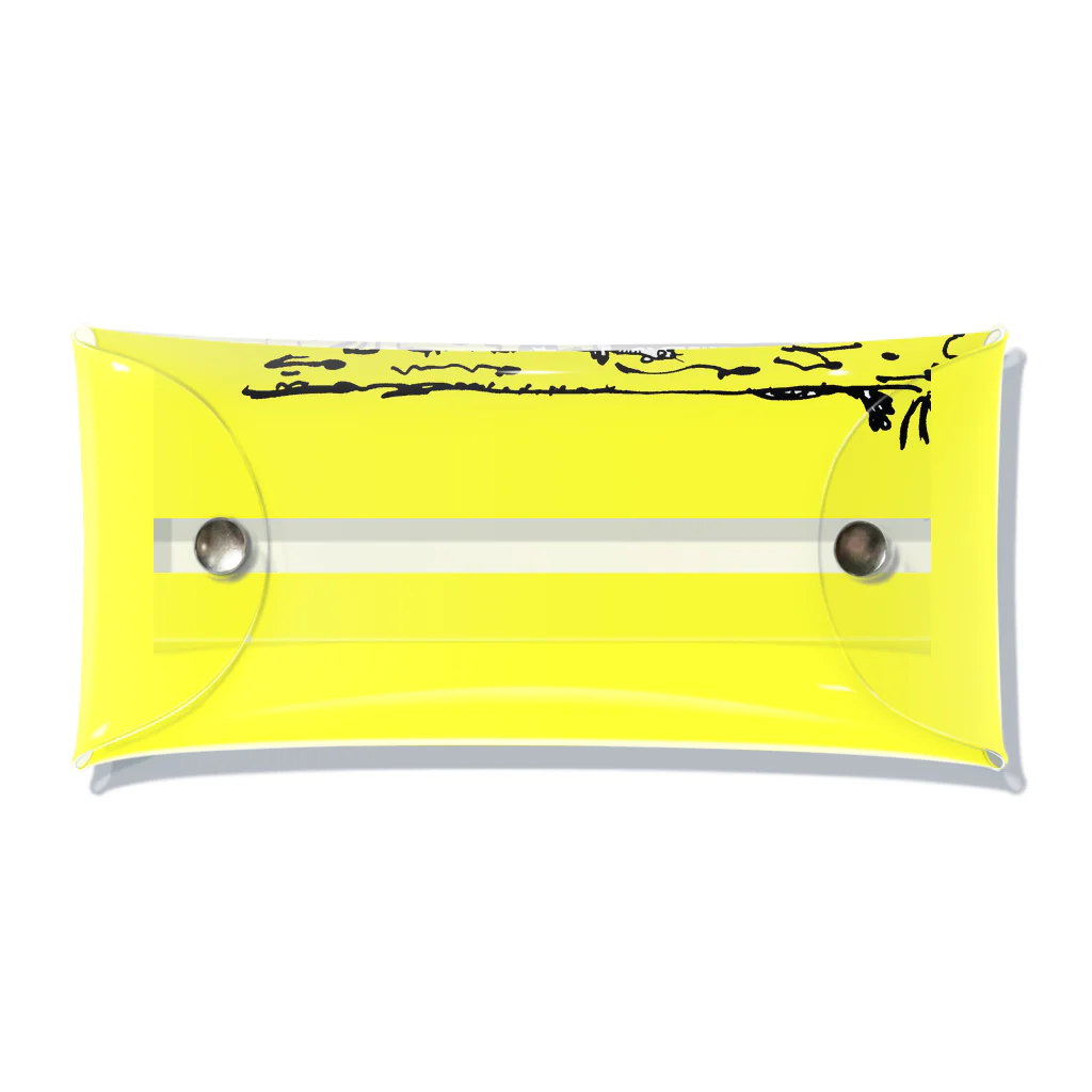 馴鹿 Jun-Rokuのカワウソちらり（yellow） Clear Multipurpose Case