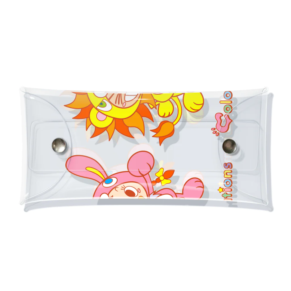 colorful communicationsのライオンくんとウサギちゃん Clear Multipurpose Case