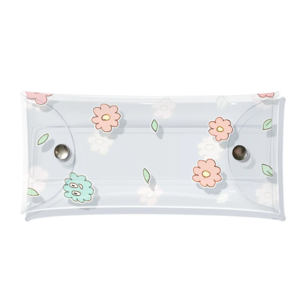 √shokupan のお花たち Clear Multipurpose Case