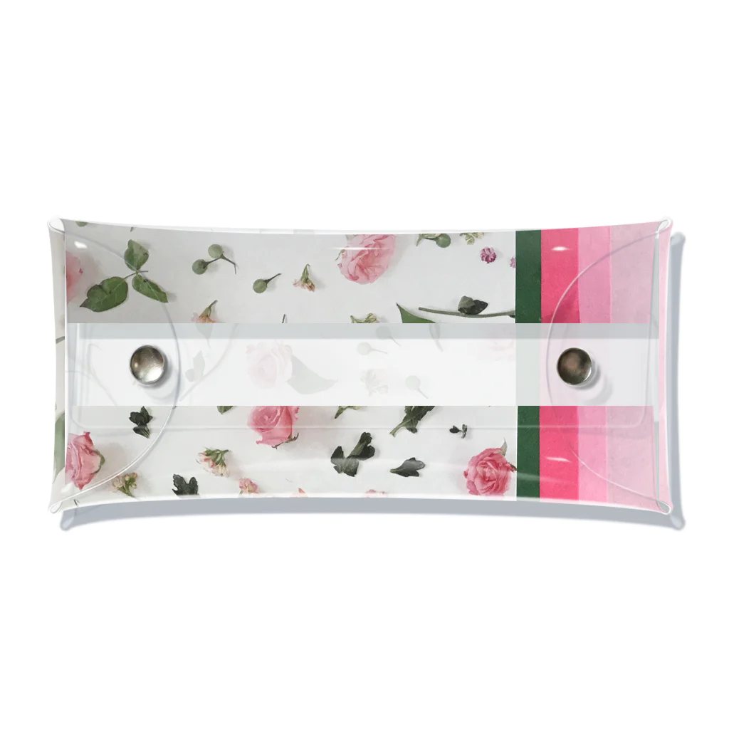 senri49のpink rose Clear Multipurpose Case