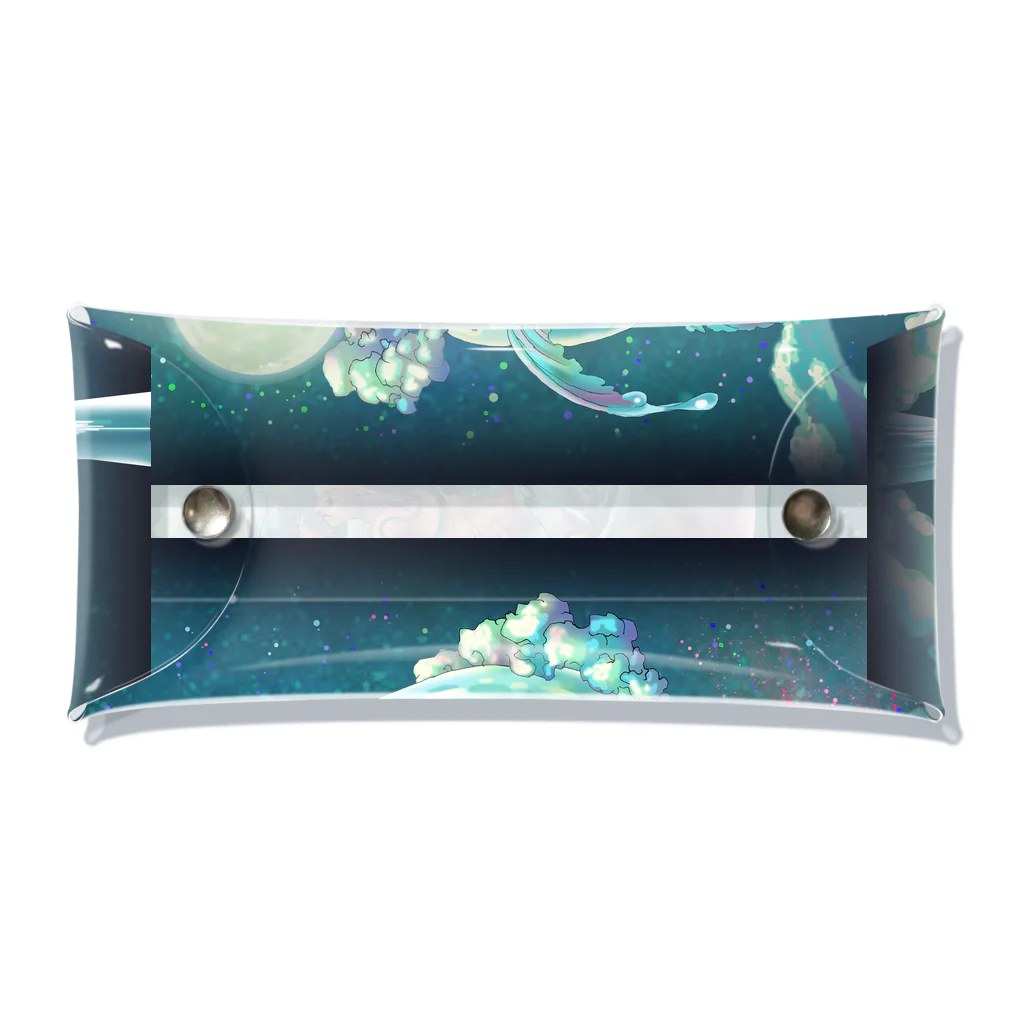 dim_shopの空に浮かぶ人魚 Clear Multipurpose Case