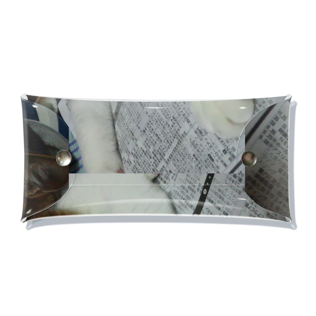 tomomi-covaののびのびネコネコ Clear Multipurpose Case