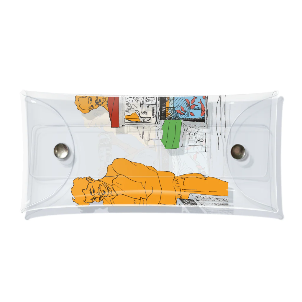 STUDIOunfreesiaのGoldfish Seller Clear Multipurpose Case