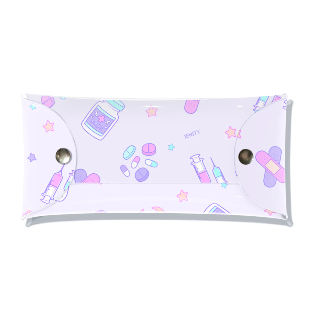 IENITY　/　MOON SIDEの【IENITY】 Yamikawaii Syndrome #Purple クリアケース Clear Multipurpose Case