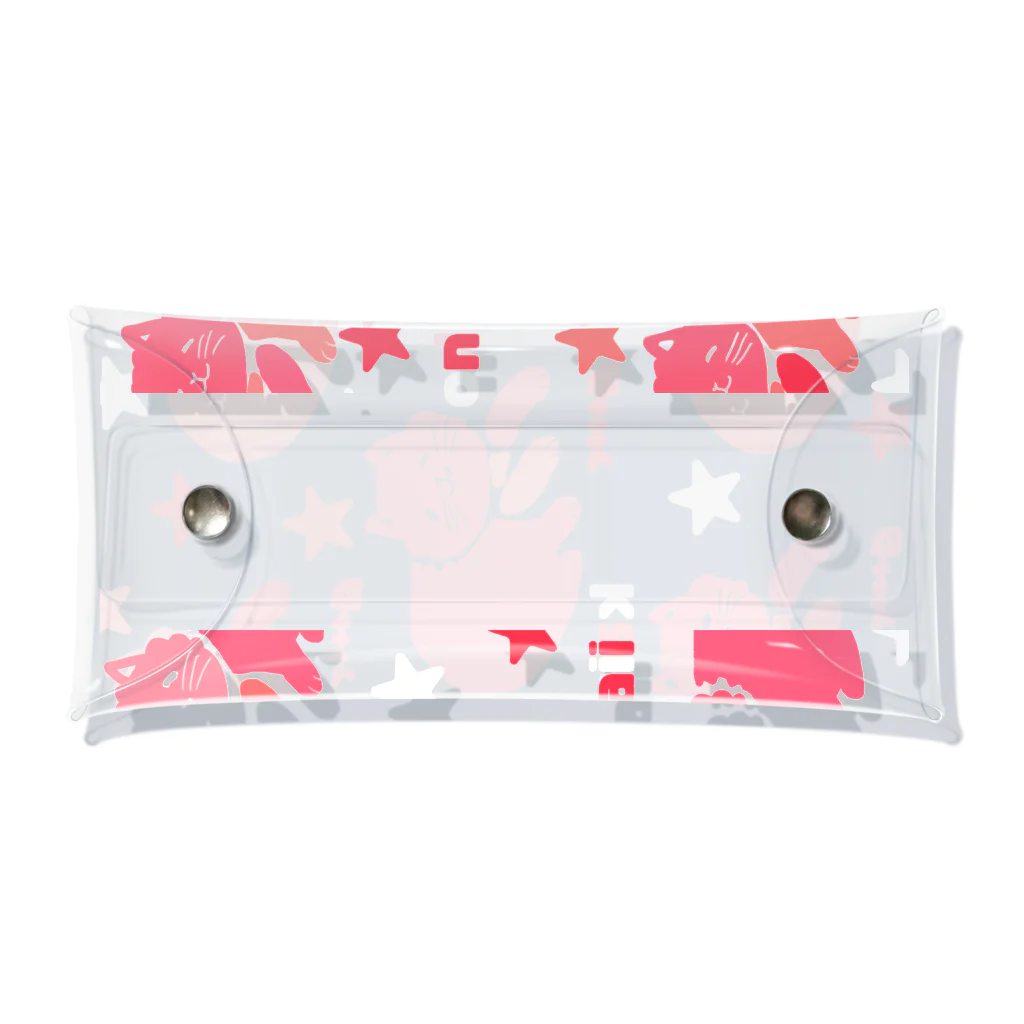 WataMayuroom☆のneko kawaii サクラピンク Clear Multipurpose Case