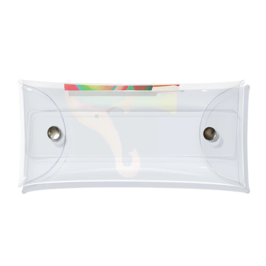 °+nono+°のカラフルなゾウグッズ Clear Multipurpose Case