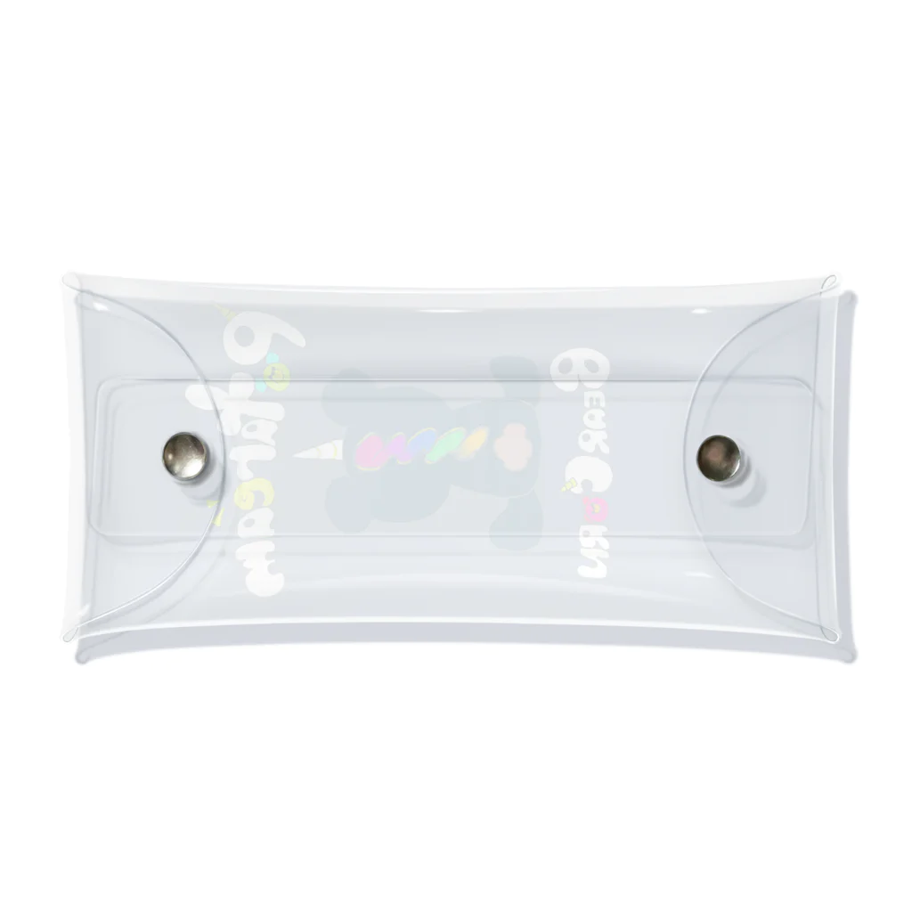 Sweets 'n' cafe ＆U=And you～アンジュ～のベアコーン 文字白 Clear Multipurpose Case