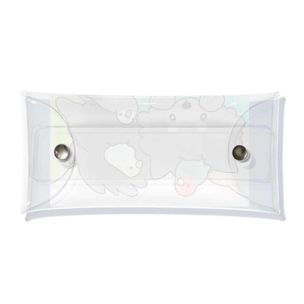 佐藤家アニマルグッズショップの佐藤家アニマル集合クリアマルチケース Clear Multipurpose Case