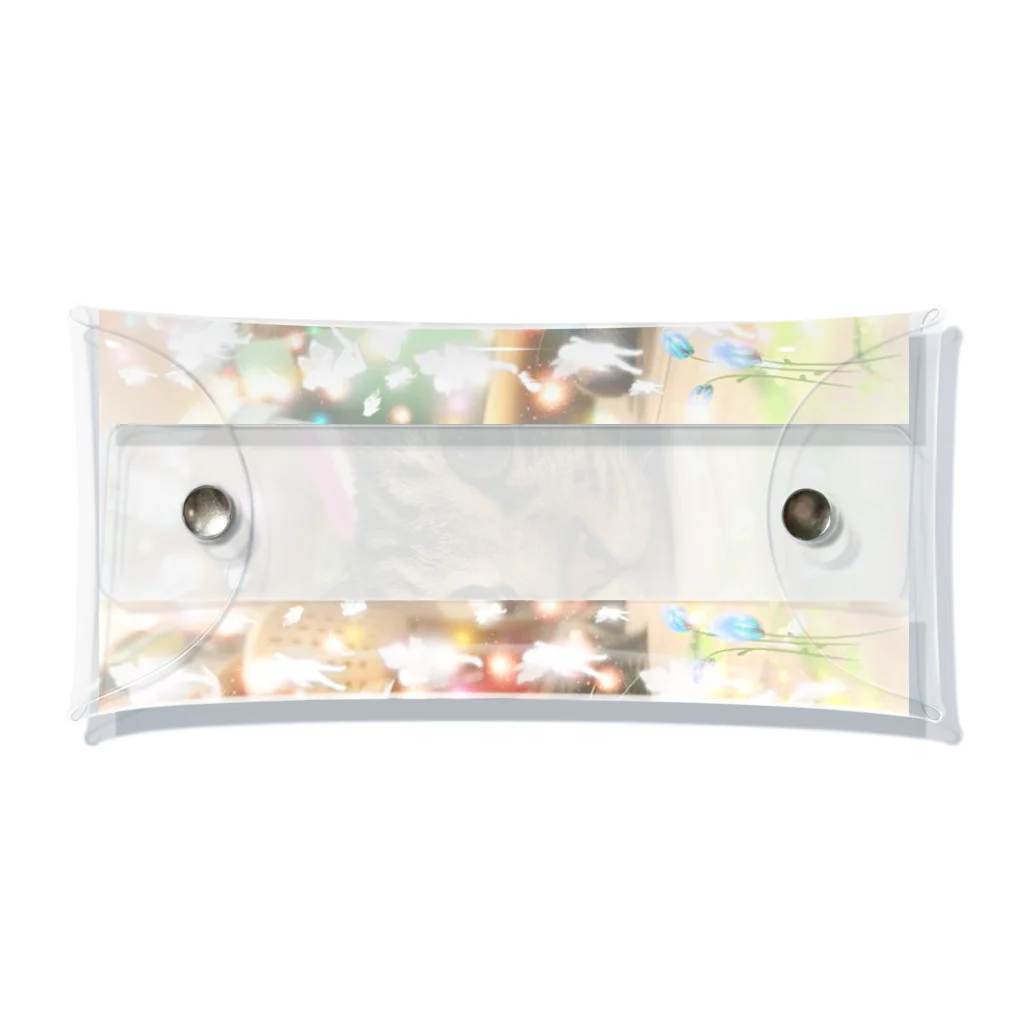 猫しゃちょうのキジトラのトラオくんinゆぽんた家 Clear Multipurpose Case