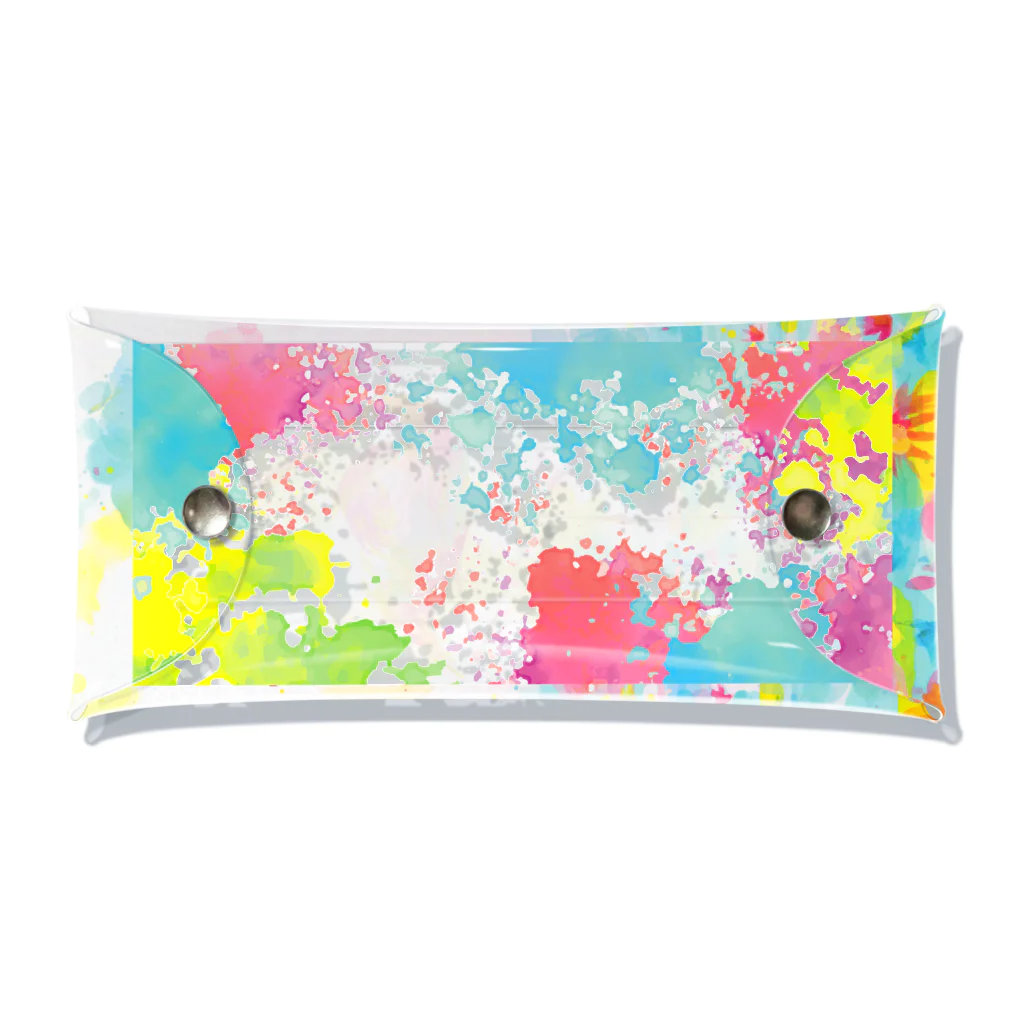 Aki Kuboki ONLINE SHOPの睡蓮とフラミンゴ Clear Multipurpose Case