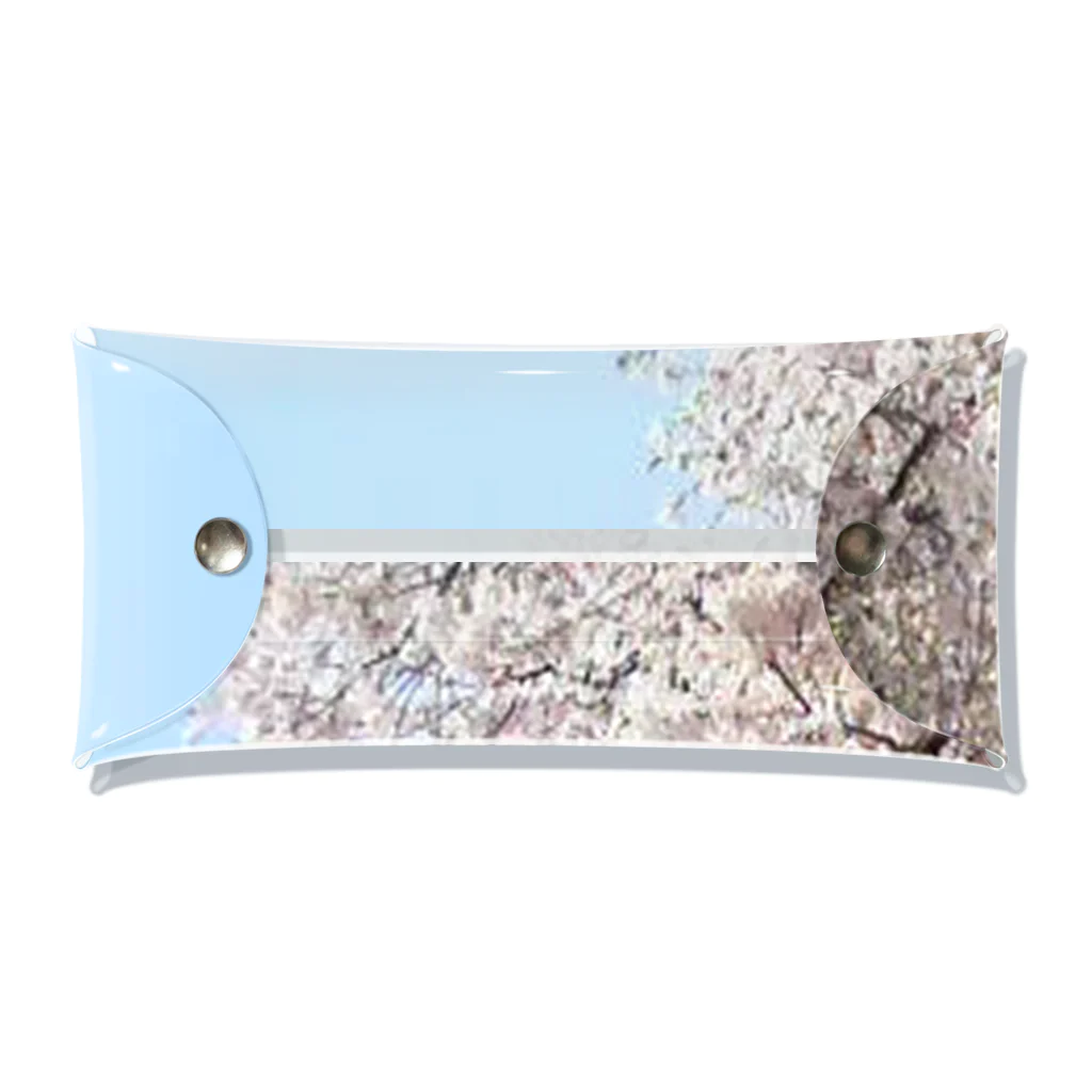 綺麗何学模様の桜 クリアマルチケース