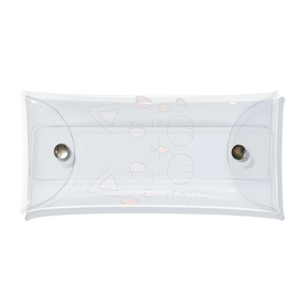 😸にゃんこのおへや😺の呼んでないのに来るメスにゃんこ(紫version)  Clear Multipurpose Case