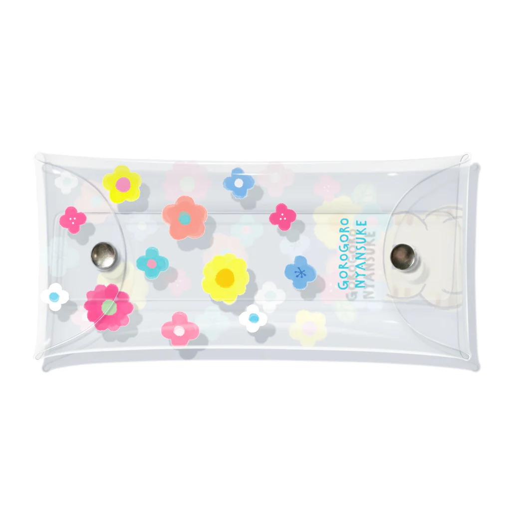 ごろごろにゃんすけのあたまお花畑ちゃん Clear Multipurpose Case