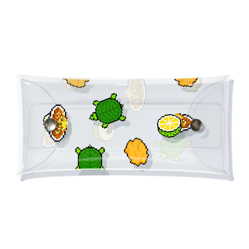 .lab ［ドットラボ ］の［全国ご当地］大分県(食べ物ver) Clear Multipurpose Case