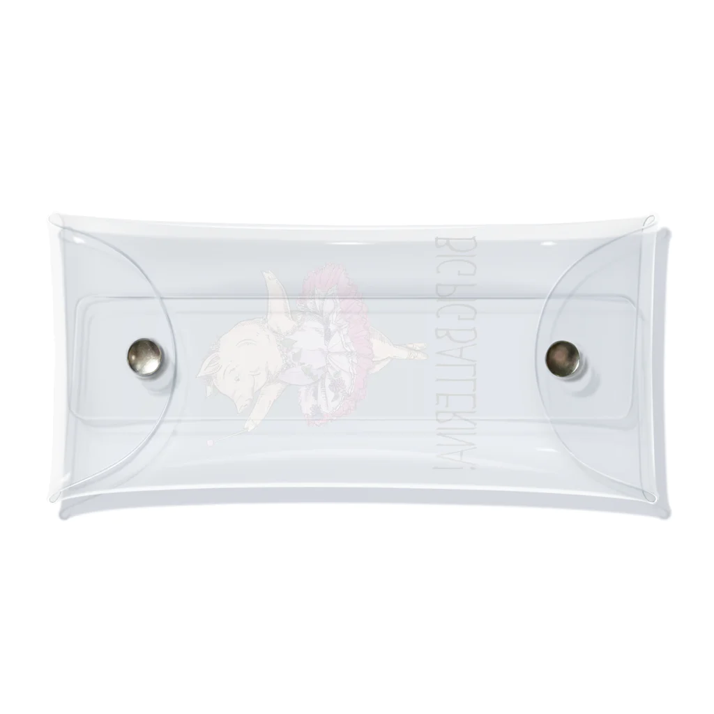 atelier✳︎miraのBIG PIG BALLERINA! The Lilac Fairy Clear Multipurpose Case