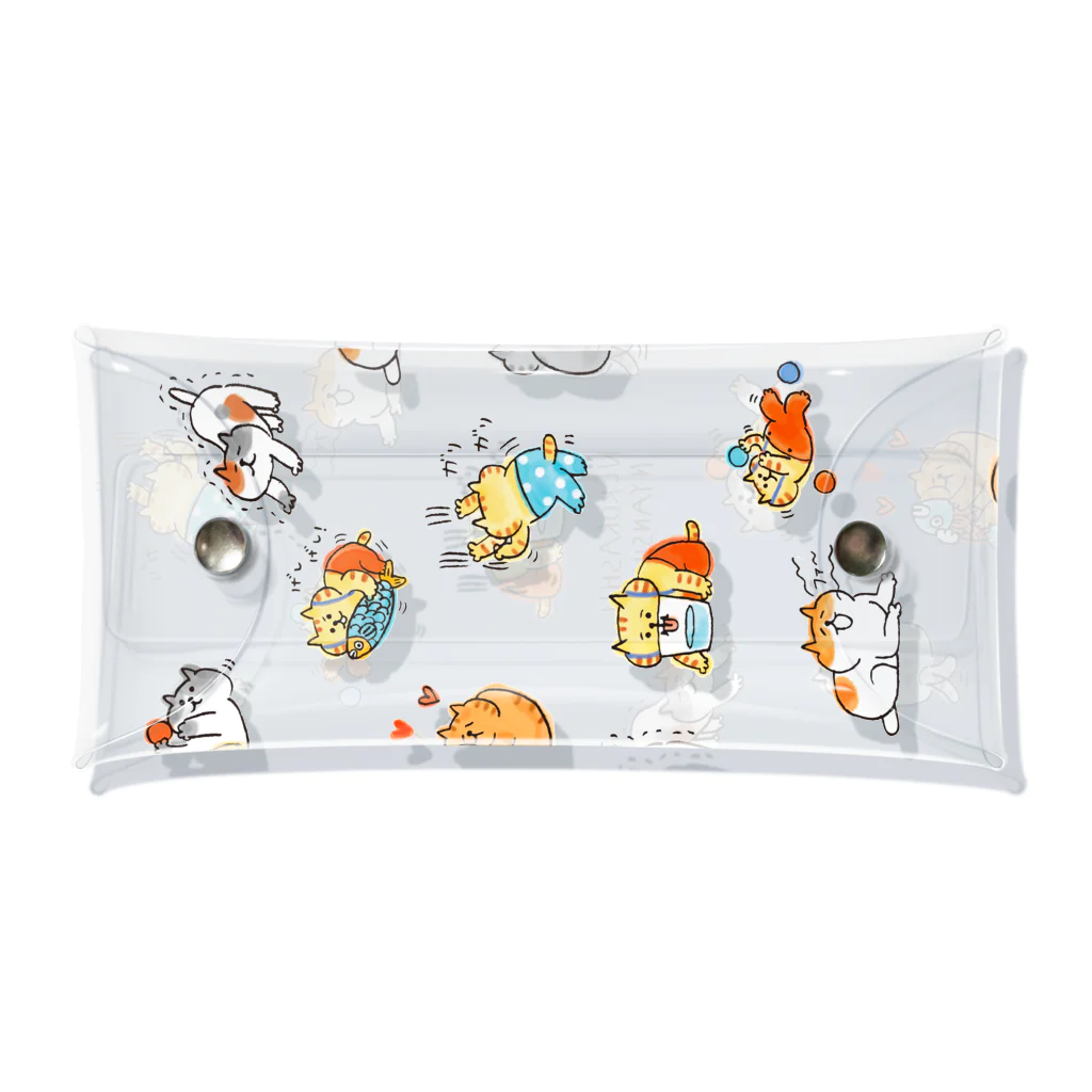 ごろごろにゃんすけのねこらしいにゃんすけ Clear Multipurpose Case