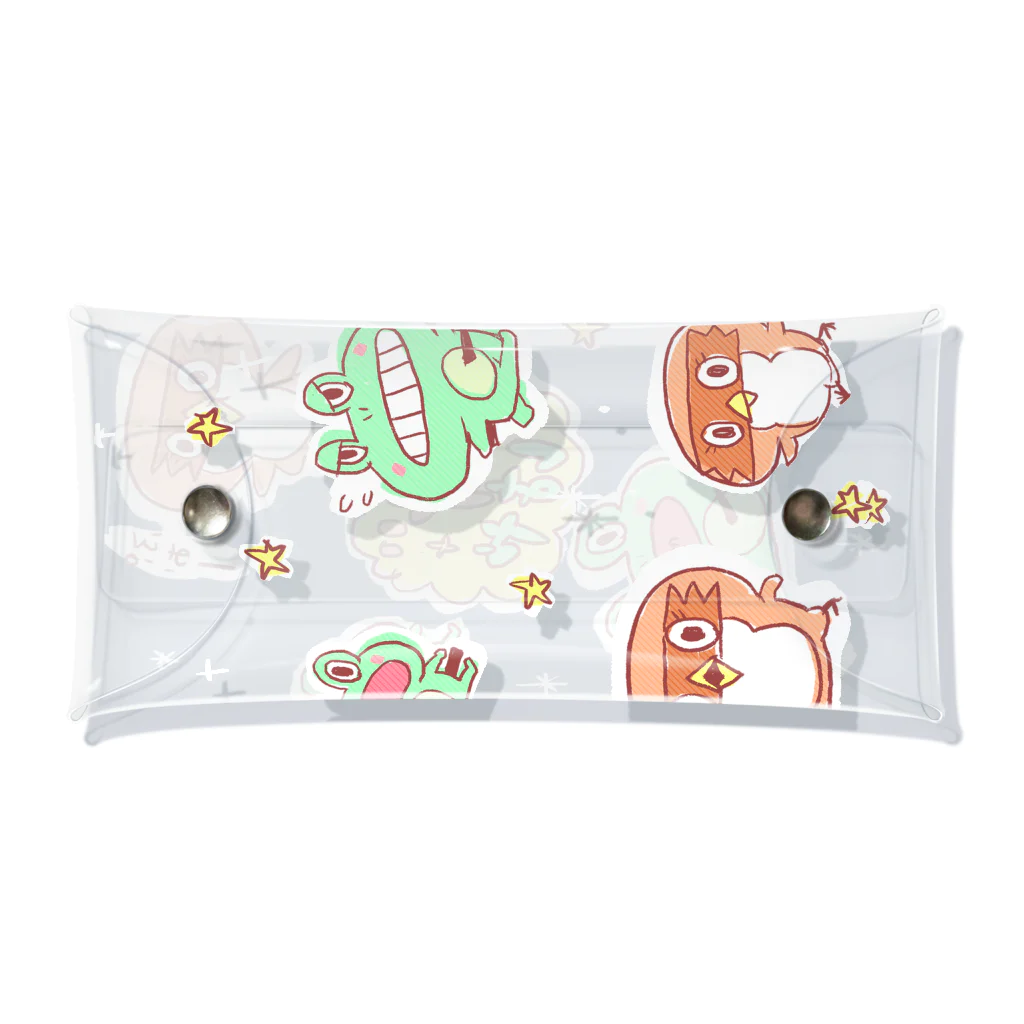 🐤もずはゃ🐸SHOP✨のもずはゃクリアマルチケース【暇トルネ】 Clear Multipurpose Case