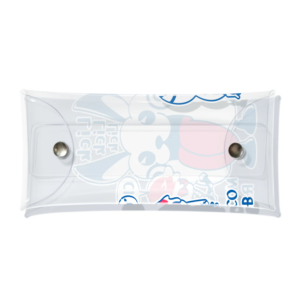 イラスト MONYAAT のモコモコラビット1号*Lick Lick Lick Clear Multipurpose Case