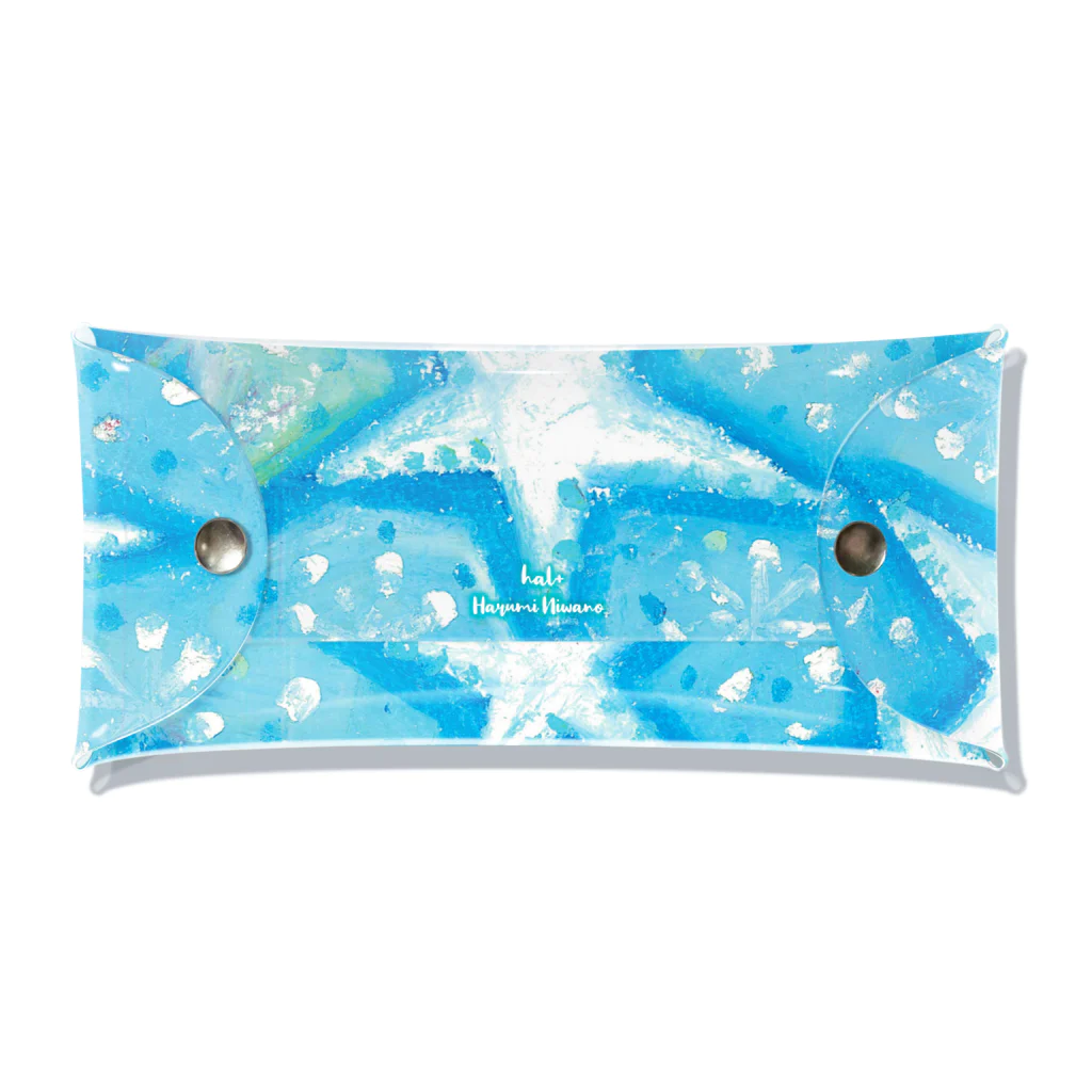 hal+ Harumi Niwanoのbaby blue star Clear Multipurpose Case