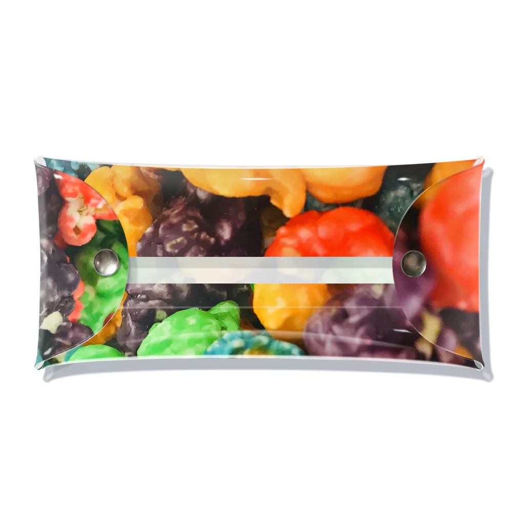 CLUB KOKUTEのcolorful popcorn Clear Multipurpose Case