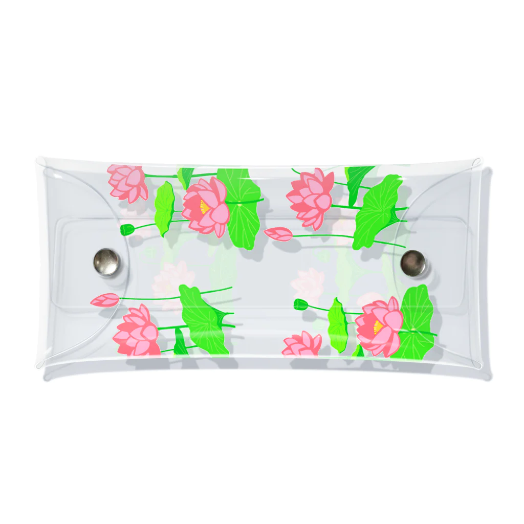 yumyamのここが蓮池になるイラスト(大きい柄) Clear Multipurpose Case