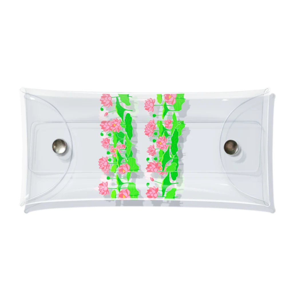 yumyamのここが蓮池になるイラスト(小さい柄) Clear Multipurpose Case