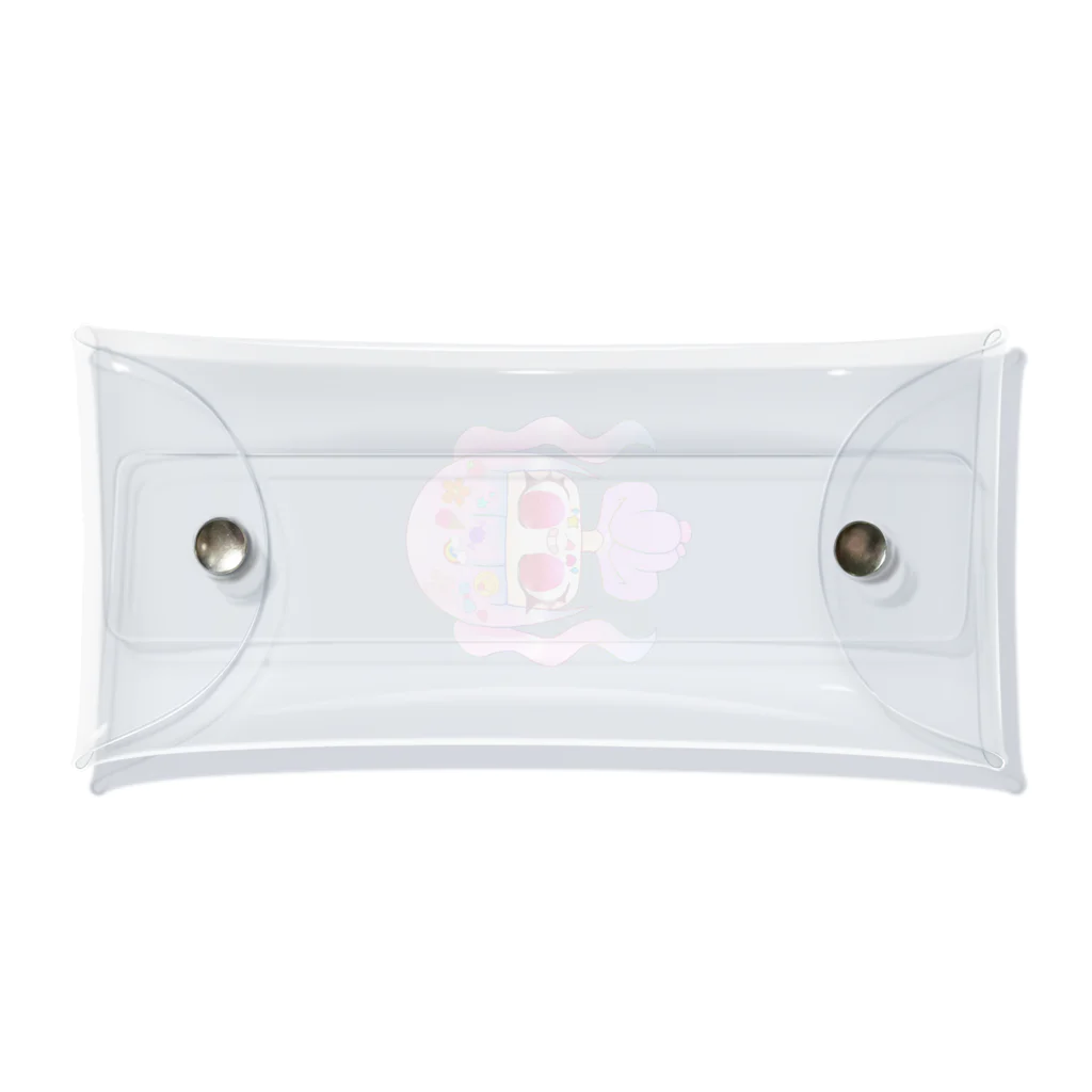 らーゆﾁｬﾝのおみせ！のでこらてゃん！ Clear Multipurpose Case