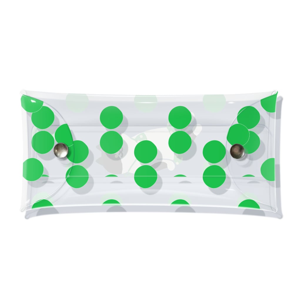 SUIMINグッズのお店の緑のビキニのねこ Clear Multipurpose Case