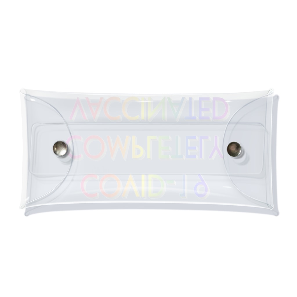 でおきしりぼ子のCOVID-19_ワクチン完全接種済(縦) Clear Multipurpose Case