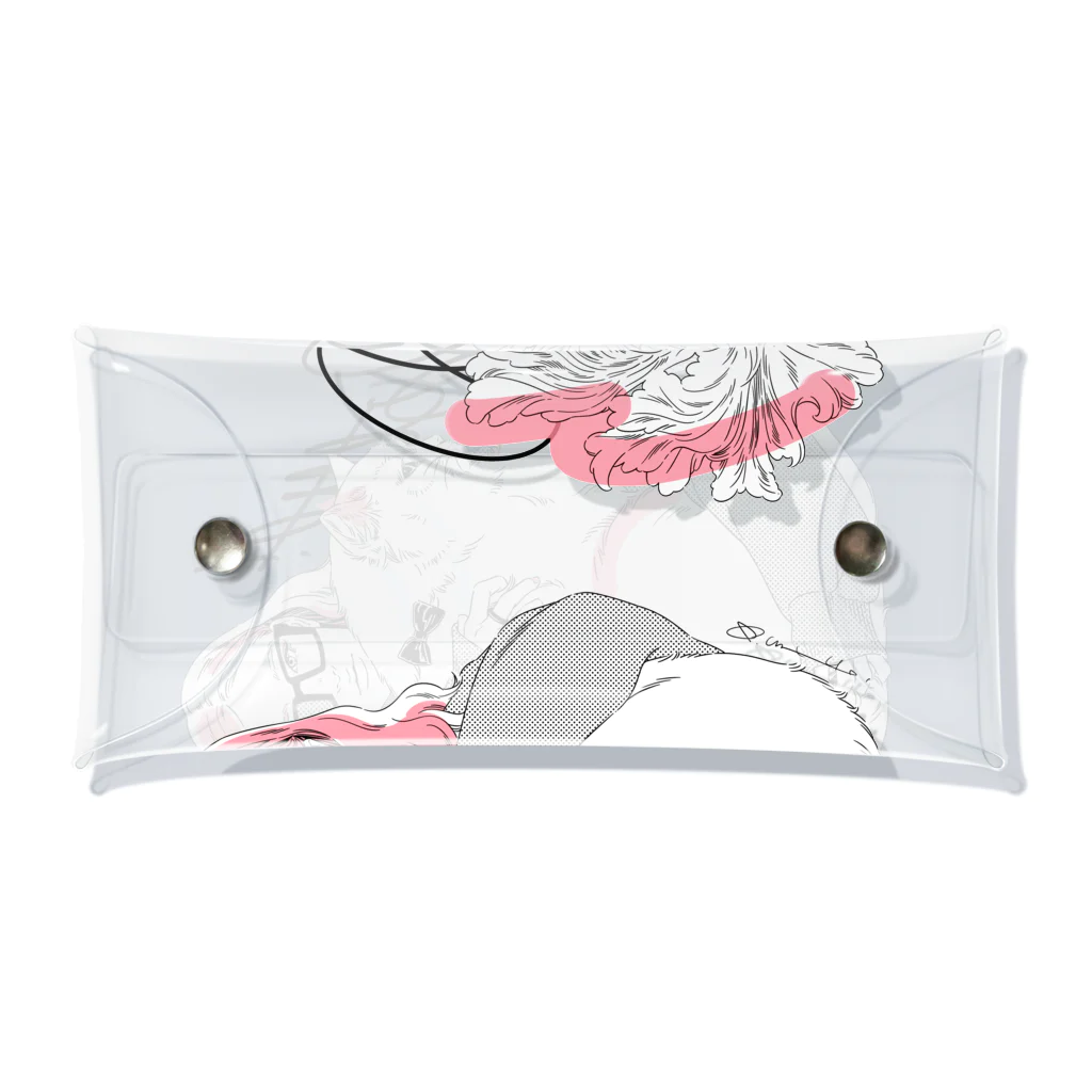 akimiyajimaのcatcatcat Clear Multipurpose Case