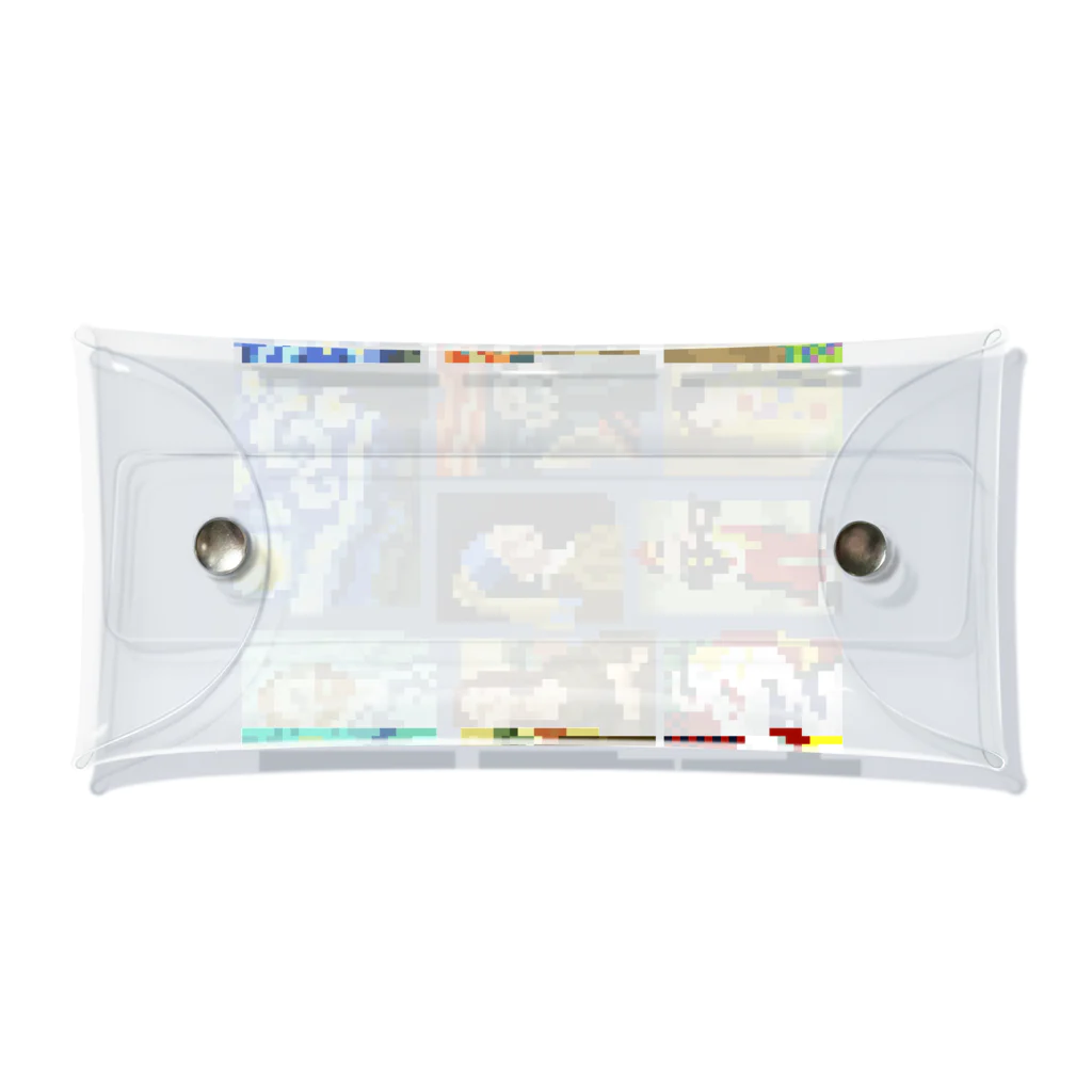 すとろべりーガムFactoryのドット美術館 Clear Multipurpose Case