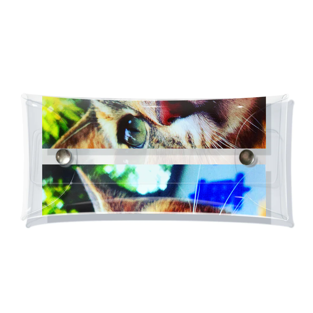 電気羊研究所science&GAMEの公園猫　 Clear Multipurpose Case