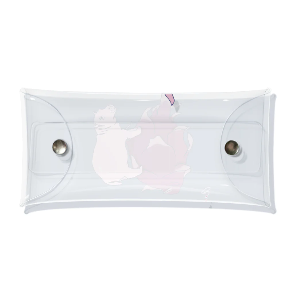 アコモ・マユラスのFruits-kaba (dragon fruit) Clear Multipurpose Case