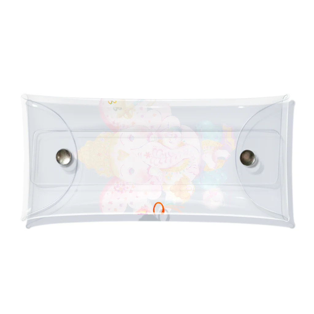 ミウラエツコのHAPPY PINK GANESH Clear Multipurpose Case