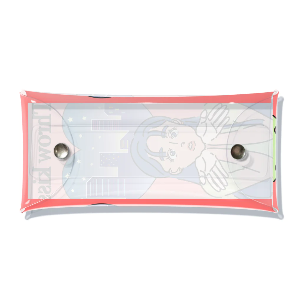 TSUKIKOU SHOP の投げキッスの女の子 Clear Multipurpose Case