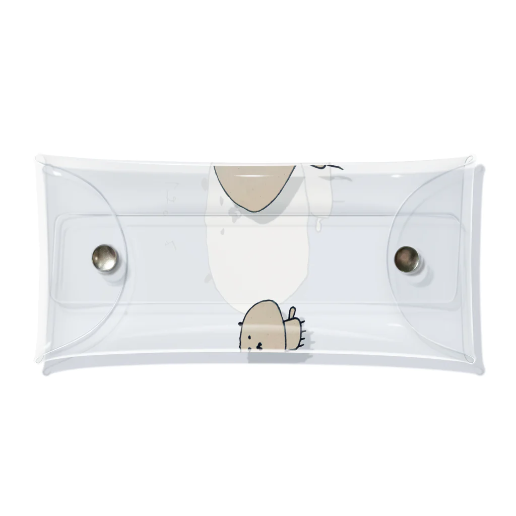 pug✩pugのぱぐのおやこ Clear Multipurpose Case