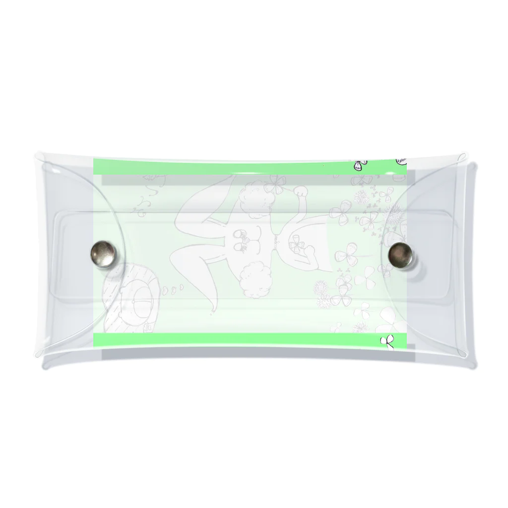 【Yuwiiの店】ゆぅぅぃーのうさ恋★愛してる　クローバー Clear Multipurpose Case